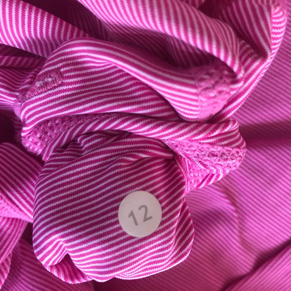 Lululemon Athletic Tank Top Size 12 pink striped - Picture 6 of 6
